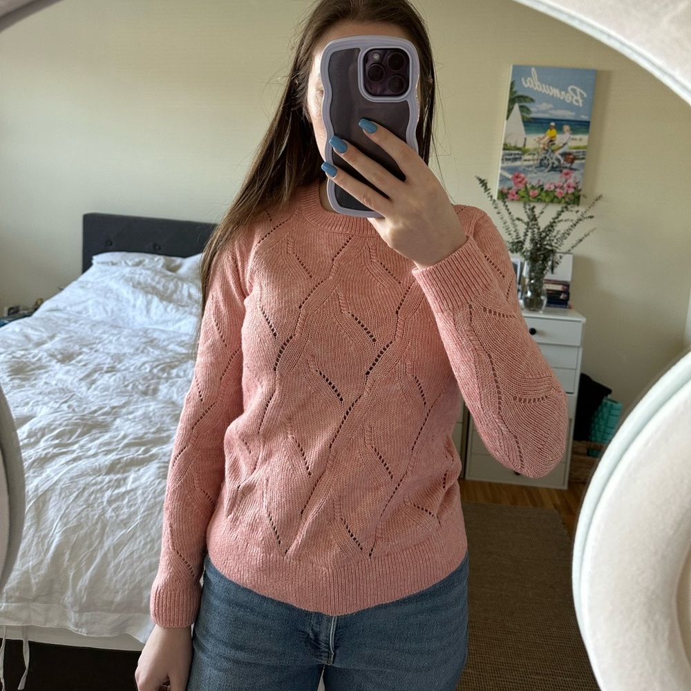 Dirty pink Loft sweater